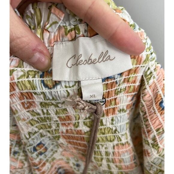 NWT Cleobella Tamara Mini Dress Retro Floral Size XL 100% Organic Cotton Women’s - Picture 5 of 11